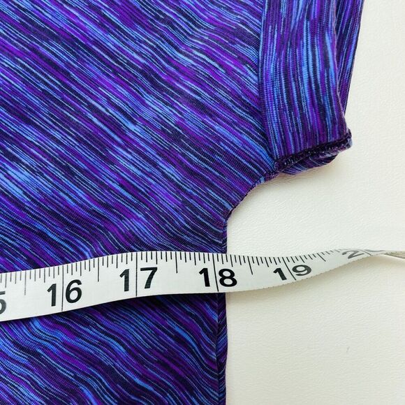 Title Nine Hoodie Dress Womens M Purple Space Dye Active Tennis Golf Pickleball - Picture 7 of 8